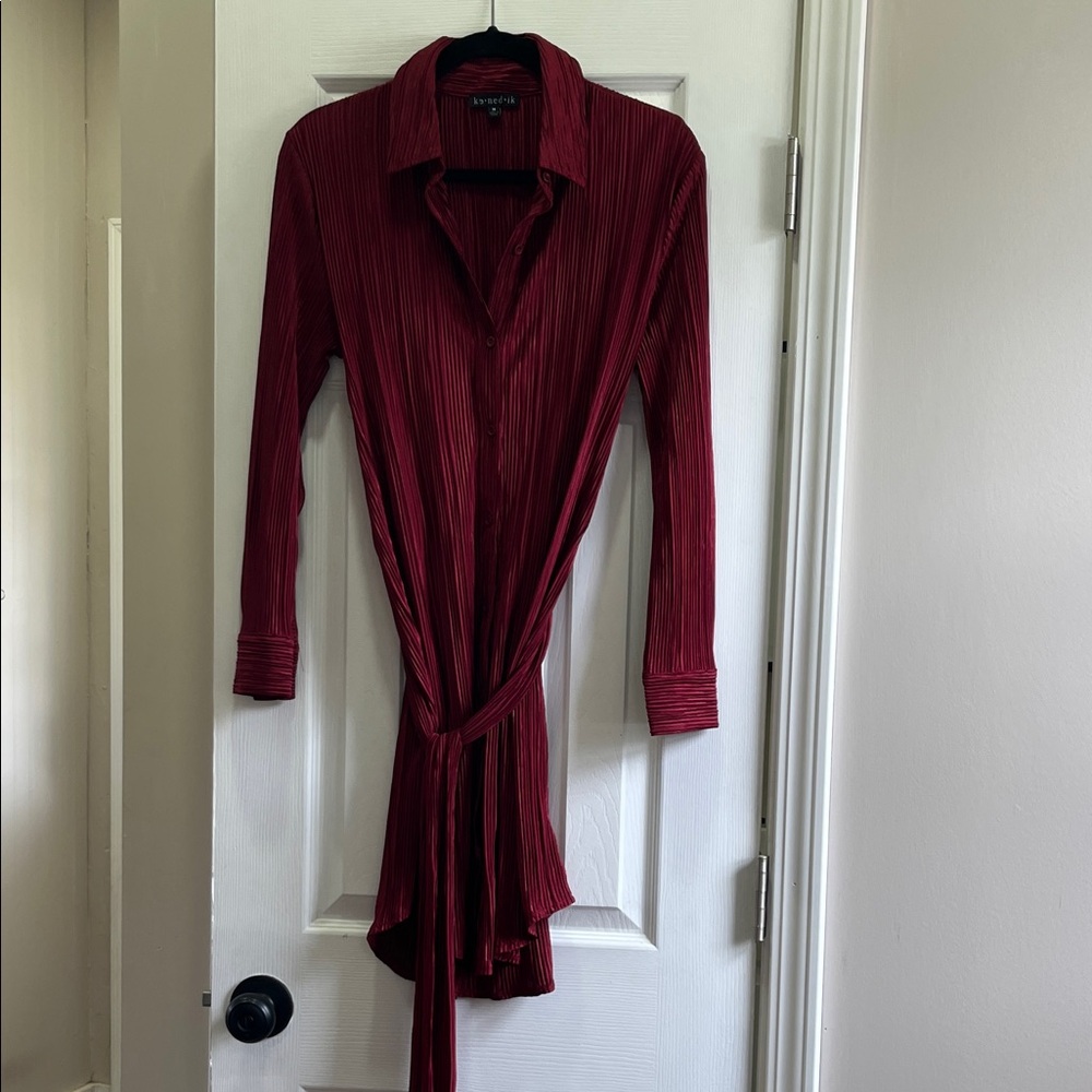Burgundy Midi Dress